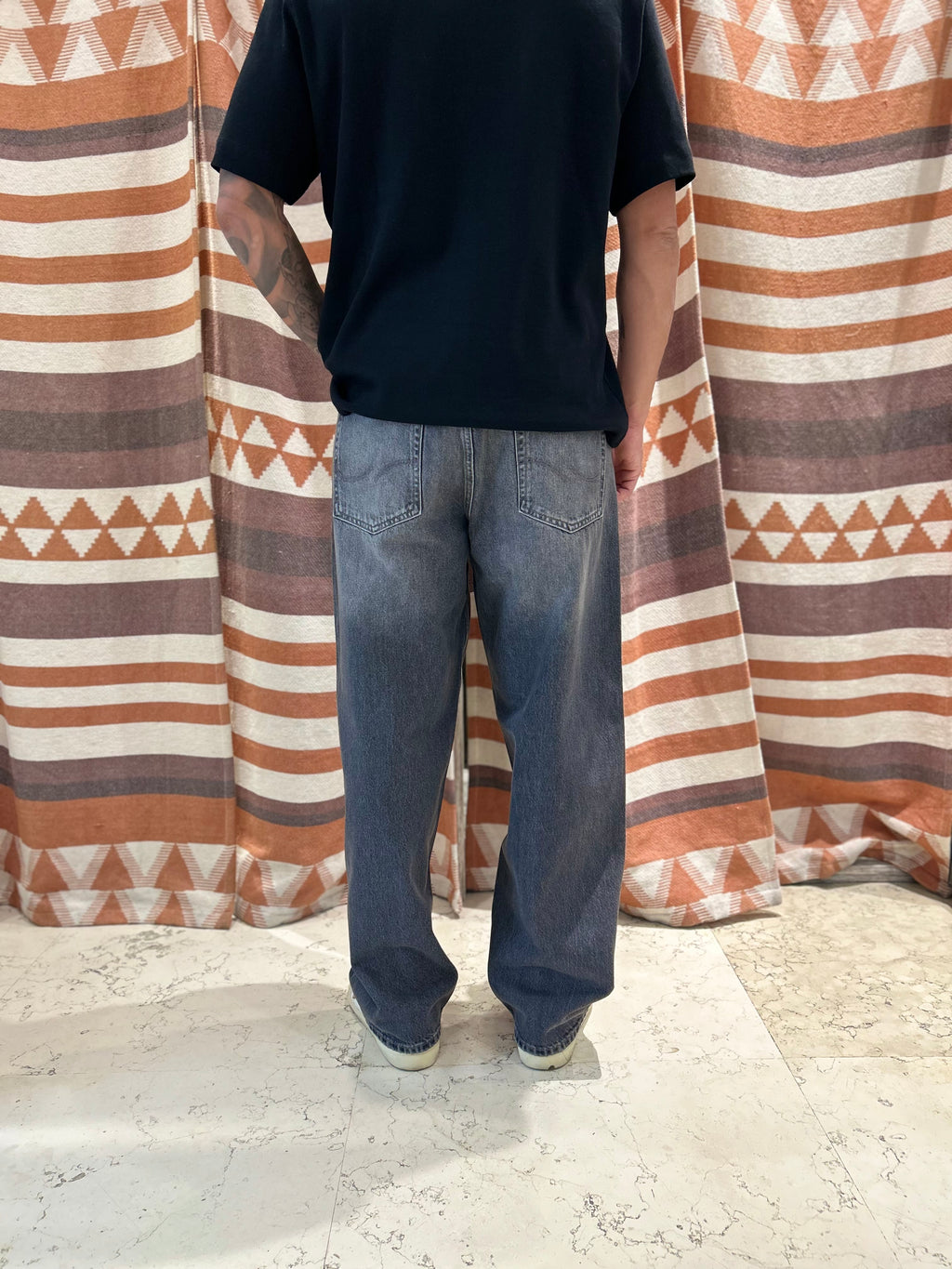 Jeans baggy Jack & Jones grigio invecchiato