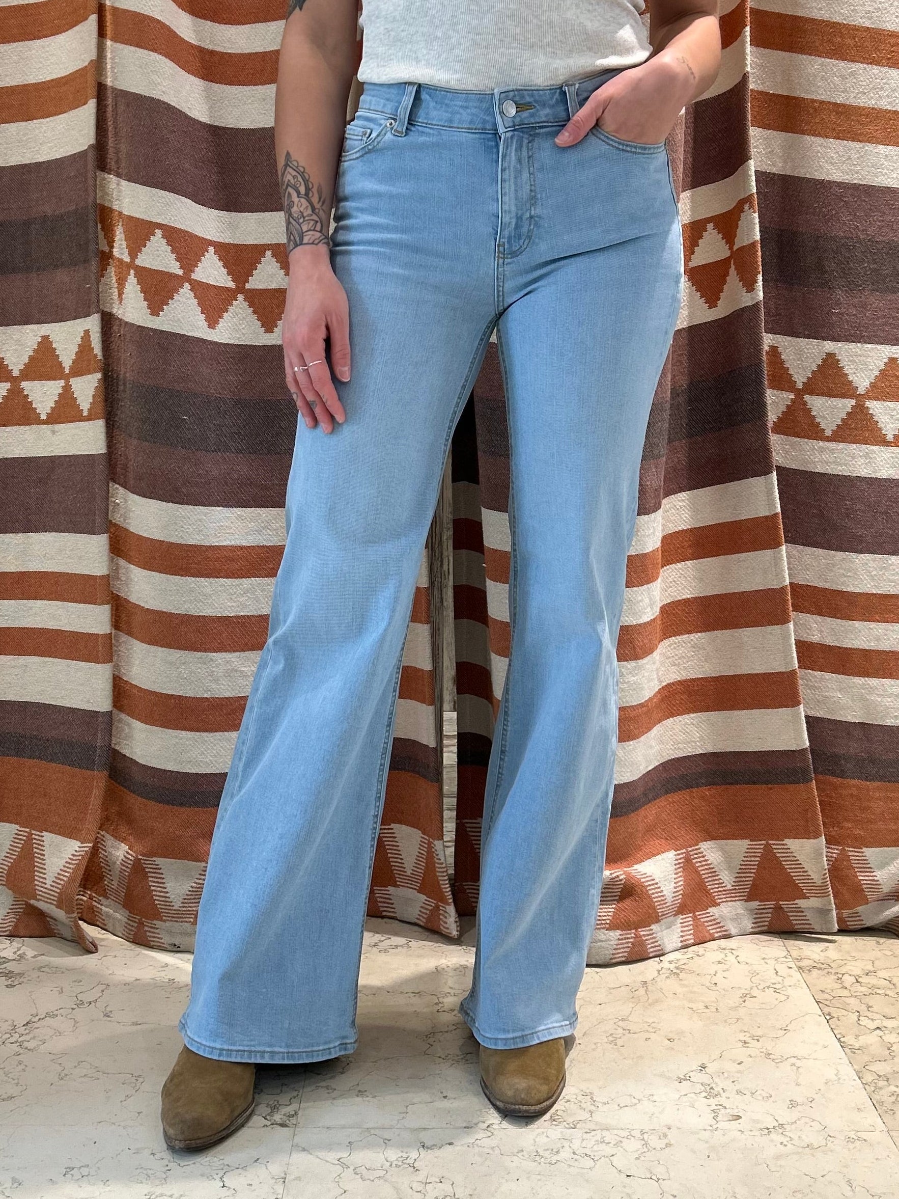 Jeans JJXX flared azzurro chiaro