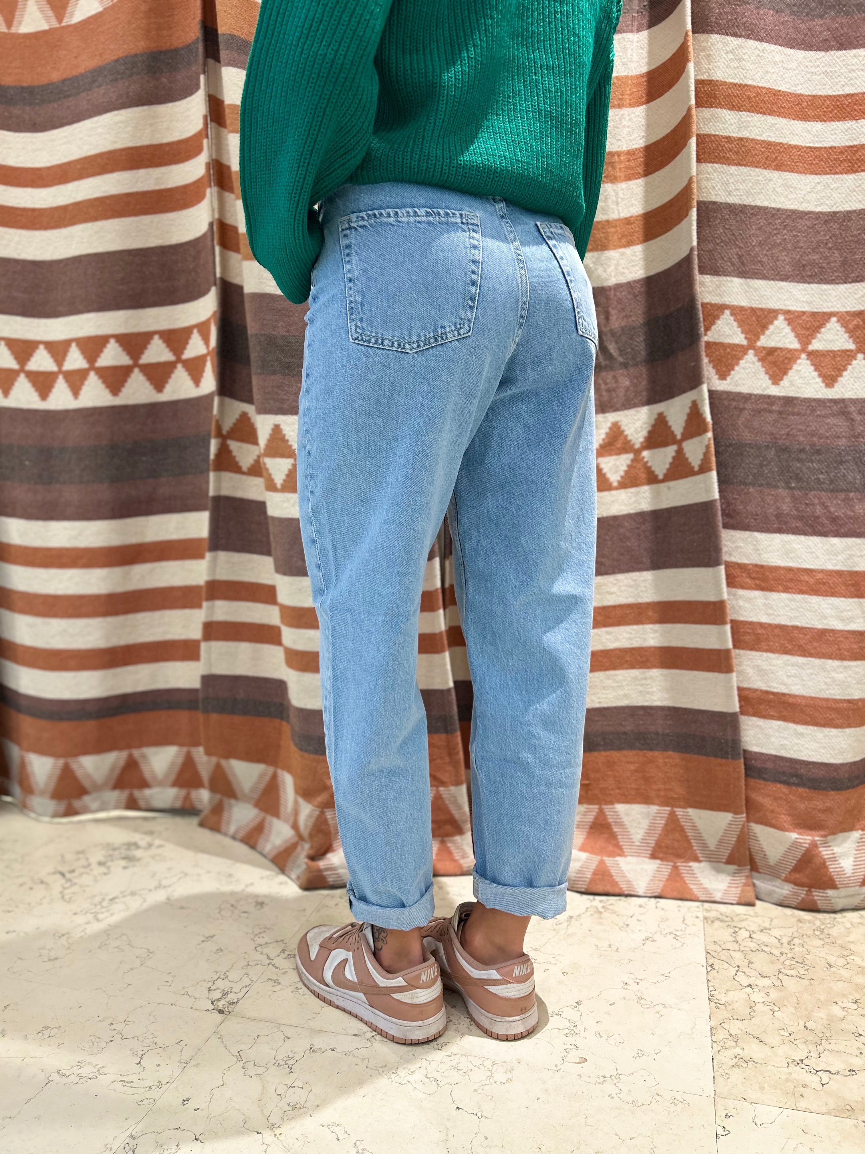 Jeans Mom Fit Azzurro JJXX