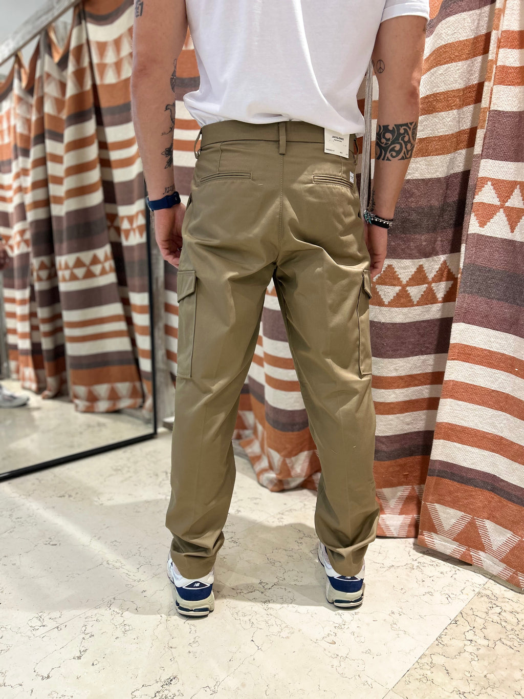 Pantalone cargo comfort beige Jack & Jones